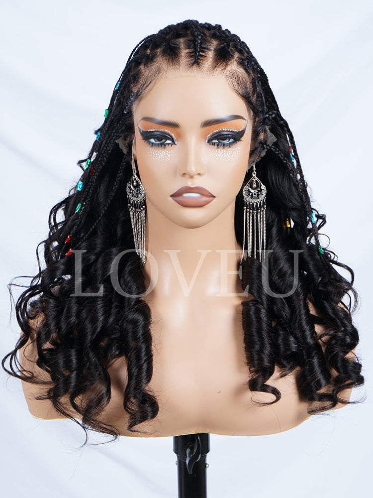 13x7 MAX Lace Frontal All Lace Braids Pre-Everything Ready Mini Knot