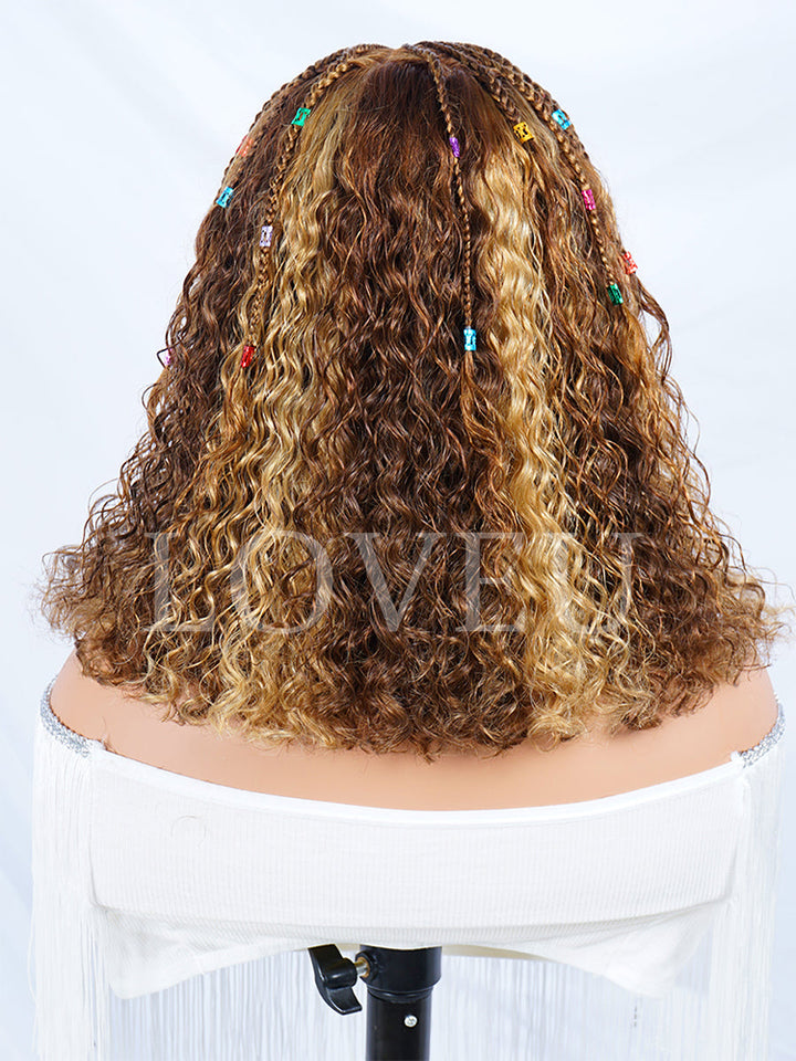 7x7 HD Lace Pre-Everything Ready To Go Water Wave Highlights Ombre