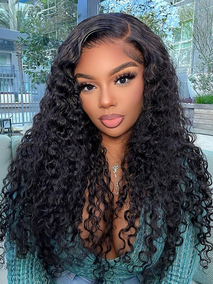 Everything Ready To Go Explosive 7x7 Deep Wave HD Lace Front Wigs