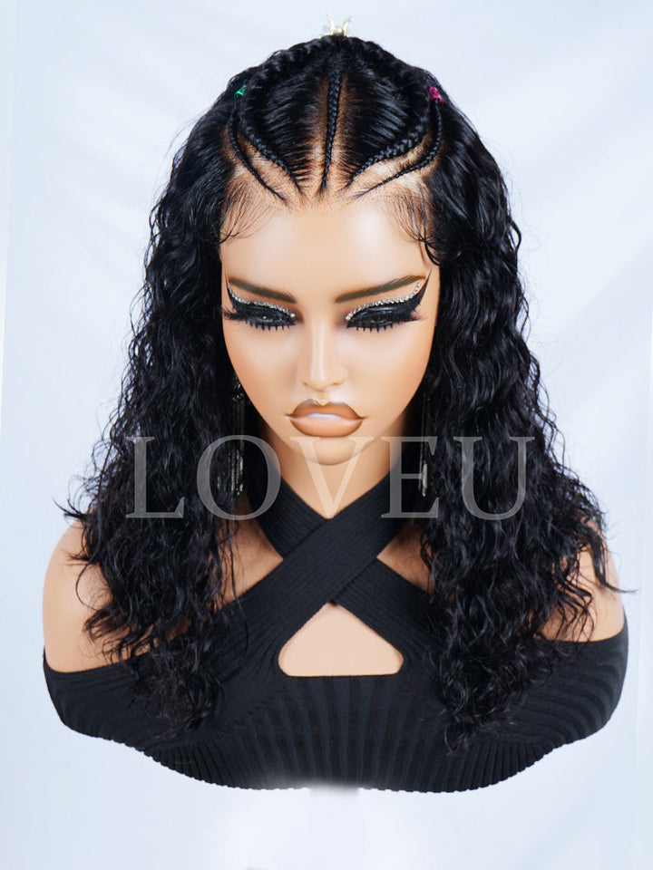 Everything Ready To Go Glueless Wigs Mini Knot Pre-Cut 7x7 Deep Wave Wig 100% Human Hair