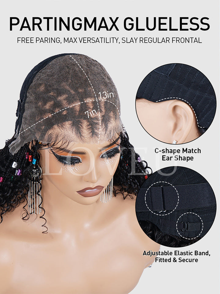 13x7 MAX Lace Frontal All Lace Braids Pre-Everything Ready Mini Knot